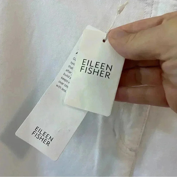 NWT Eileen Fisher Organic Cotton Hemp High Waist Tapered Ankle Pant size 8 - Picture 9 of 12